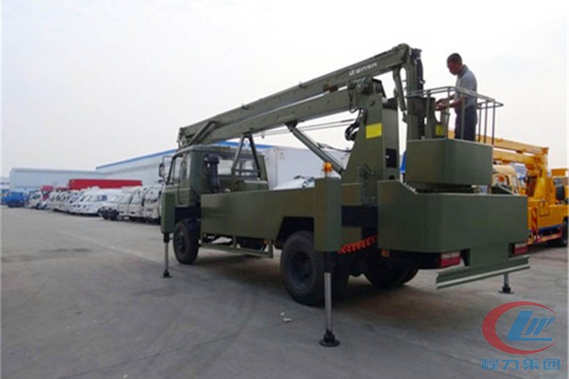 凯时优质运营商东风153型20米高空作业车侧面图