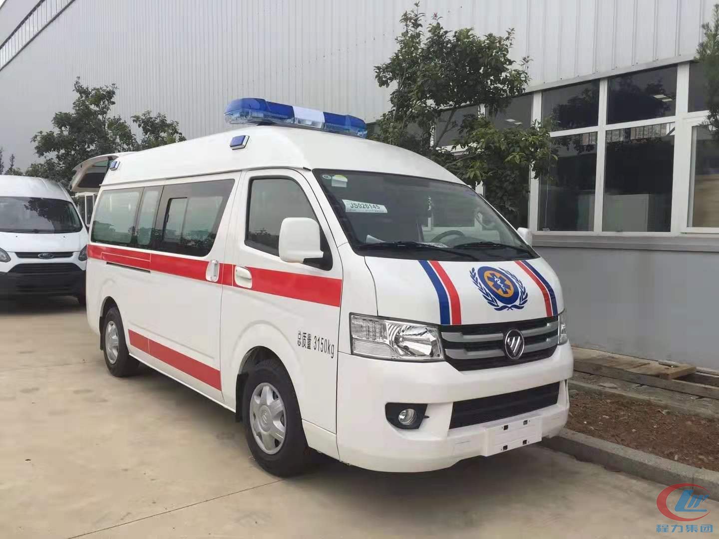 凯时优质运营商褔田救护车福田G9高顶救护车侧面图
